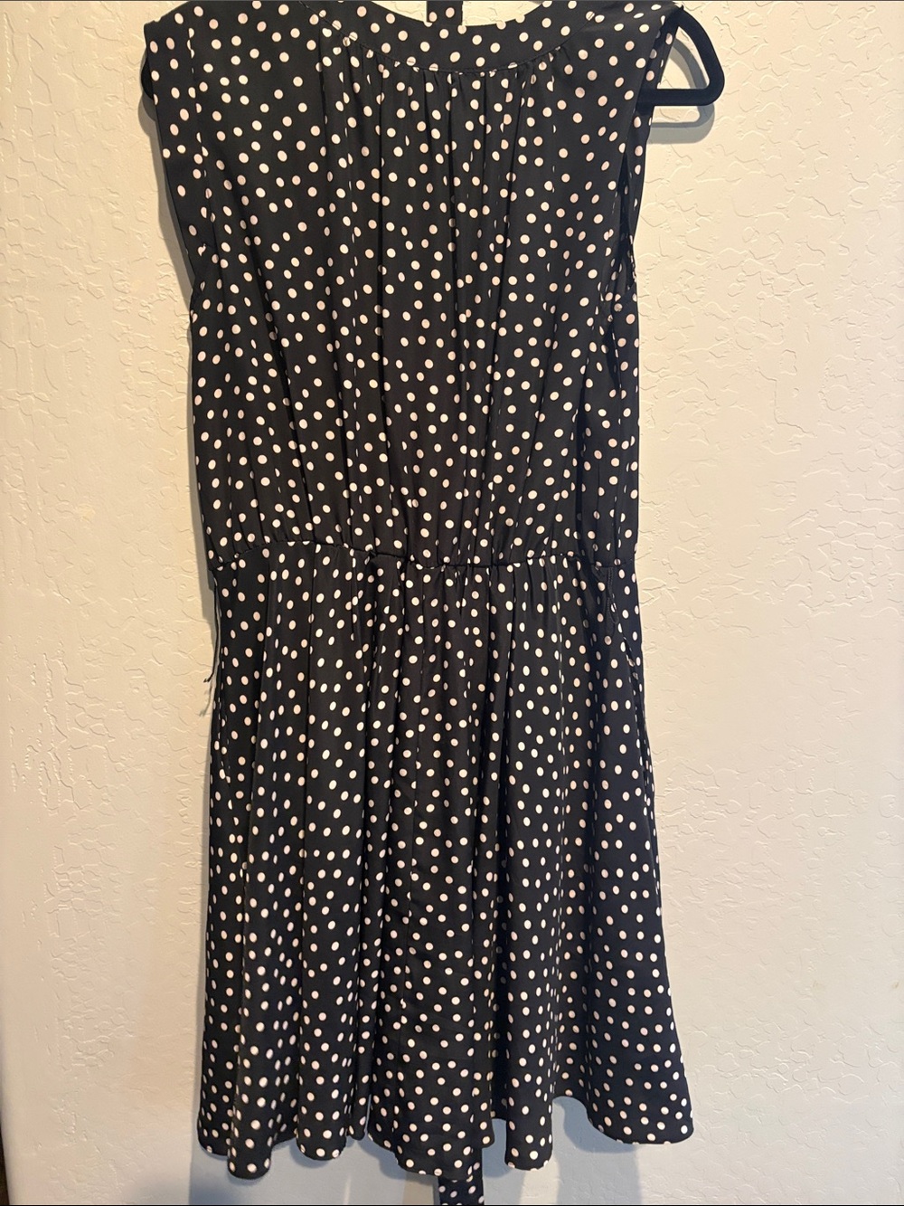 Coldwater Creek Black Dress with White Polka Dots